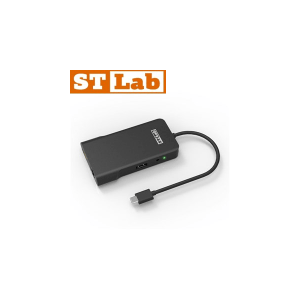 מיני תחנת עגינה בחיבור USB-C לחיבורים STLAB U-1200 | HDMIUSBLAN
