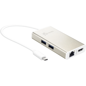 תחנת עגינה בחיבור USB Type-C תומך במחשבי MacBook באיכות 4K30HZ מבית J5Create