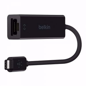 מתאם רשת בחיבור USB Type-C במהירות Belkin 1Gbps תומך MAC