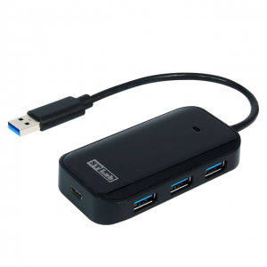 מפצל 3 יציאות USB3.0 ויציאה אחת USB3.0-C בחיבור STLAB U-1470 | USB3.0-A