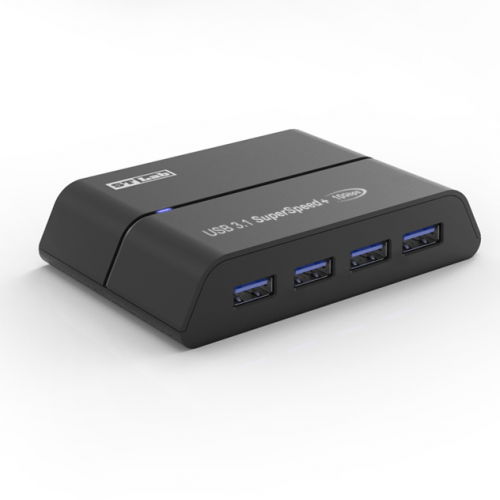 מפצל 4 יציאות 10Gbps USB3.1-A בחיבור STLAB U-1690 | USB-C