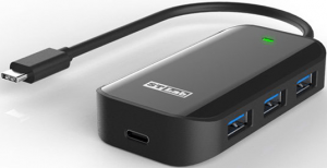 מפצל 3 יציאות USB3.0 ויציאה אחת USB3.0-C בחיבור STLAB U-1480 | USB-C
