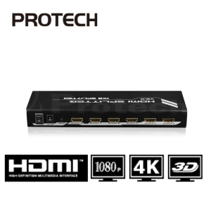 מפצל HDMI Spliter 1X8 לשמונה מסכים בו זמנית תומך 3D + 4KX2K