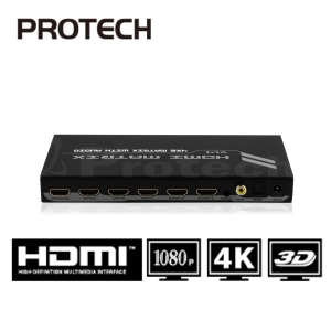 מטריצה HDMI עם 4 כניסות ל-2 מסכים תומך 4KX2K כולל שלט רחוק