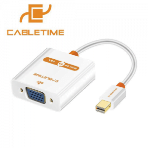 מתאם מחיבור Mini DisplayPort לחיבור VGA נקבה CableTime