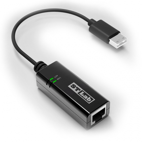 כרטיס רשת חיצוני בחיבור USB2.0 תומך מהירות STLAB U-1610 10/100Mbps