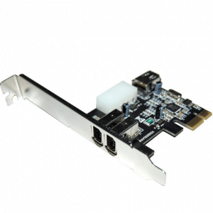 כרטיס הרחבה PCIE לשתי כניסות STLAB F-360 FireWire 6P